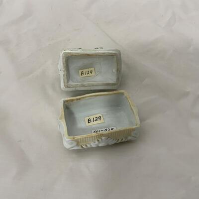 .112. Match Safe | Trinket Box | Boy with Bunny | c. 1870