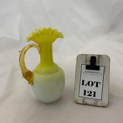 .121. Yellow Thorn Handled Ewer | c. 1880
