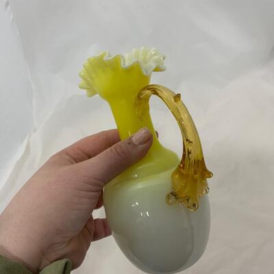 .121. Yellow Thorn Handled Ewer | c. 1880
