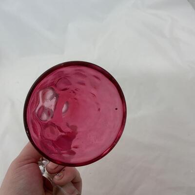 .128. Cranberry Thumbprint Ewer | c. 1900