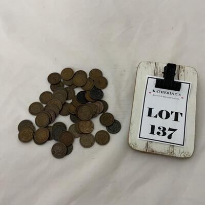 .137. Indian Head Pennies | 1883 - 1907