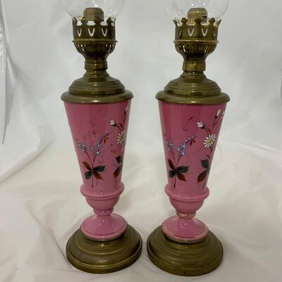 .141.  Hand Painted | Spring-Loaded | Candle Vases