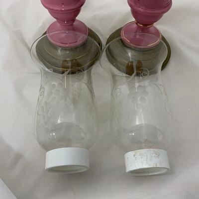 .141.  Hand Painted | Spring-Loaded | Candle Vases