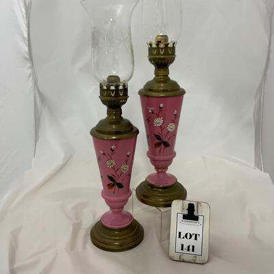 .141.  Hand Painted | Spring-Loaded | Candle Vases