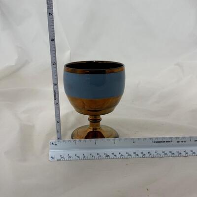 .142. Copper Lustre Pitchers and Goblet | c. 1850