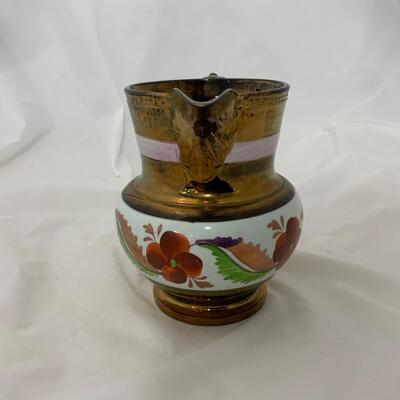 .142. Copper Lustre Pitchers and Goblet | c. 1850