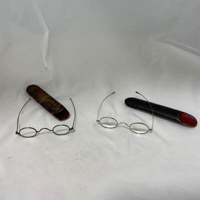 .146. Two Pair Eyeglasses | Cases | c. 1870