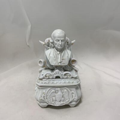 .147. Rare Find | Franklin Porcelain Trinket Box | c. 1860