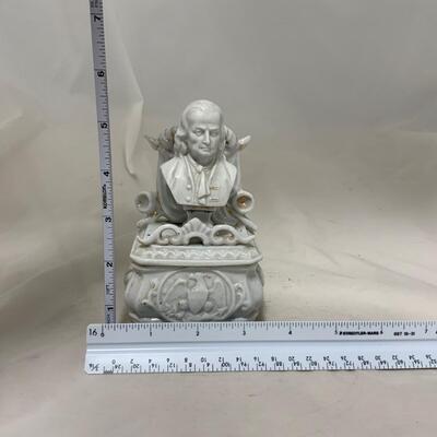 .147. Rare Find | Franklin Porcelain Trinket Box | c. 1860