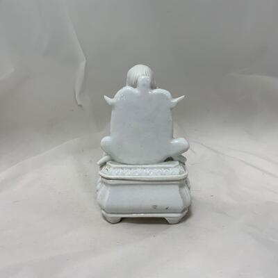 .147. Rare Find | Franklin Porcelain Trinket Box | c. 1860