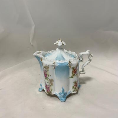 .149. Unmarked R.S. Prussia Creamer and Teapot | c. 1890
