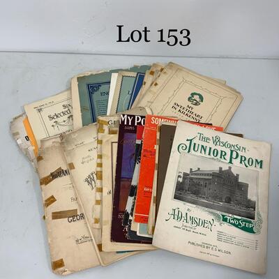 .153. Delightful Collection of Sheet Music