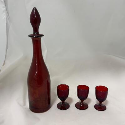 .155. Bohemian Glass | Decanter | Cordials | c. 1860