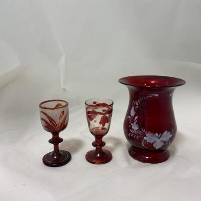 .159. Bohemian Glass Mug | Cordials | c. 1860