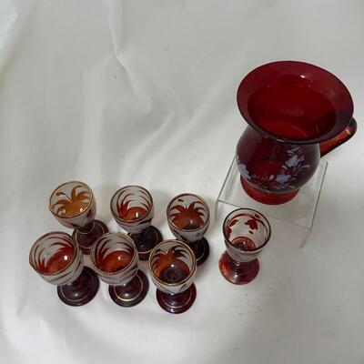 .159. Bohemian Glass Mug | Cordials | c. 1860