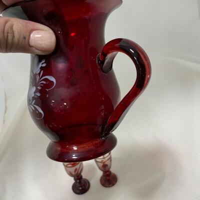 .159. Bohemian Glass Mug | Cordials | c. 1860