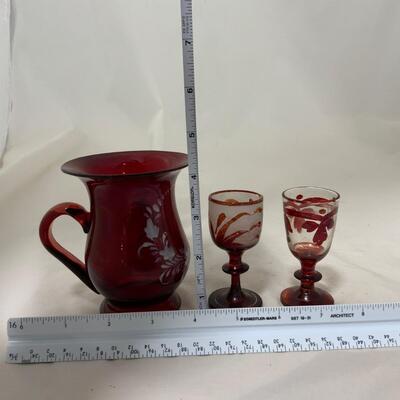 .159. Bohemian Glass Mug | Cordials | c. 1860