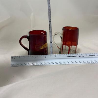 .160. Unusual Bohemian Glass Mugs | c. 1860