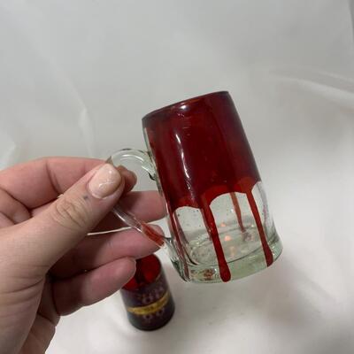 .160. Unusual Bohemian Glass Mugs | c. 1860
