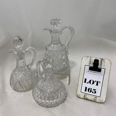 .165. Cut Glass Cruets | c. 1900