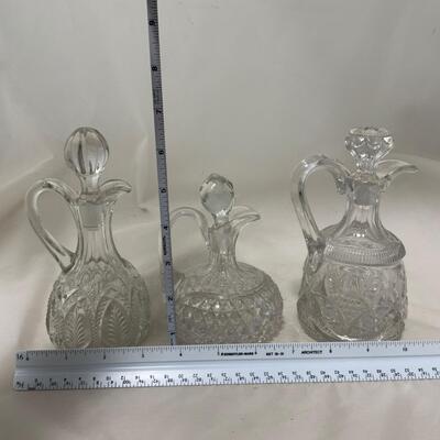 .165. Cut Glass Cruets | c. 1900