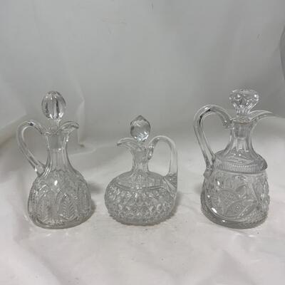 .165. Cut Glass Cruets | c. 1900