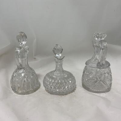 .165. Cut Glass Cruets | c. 1900