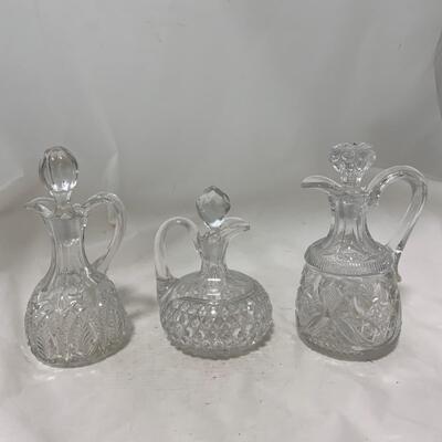 .165. Cut Glass Cruets | c. 1900