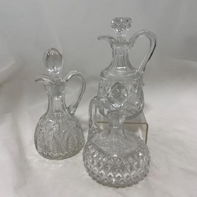 .165. Cut Glass Cruets | c. 1900