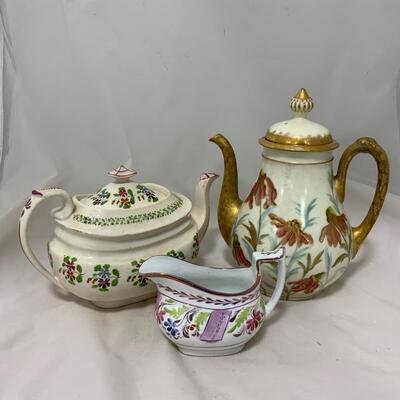 .167. Hand Painted Service Pieces | 1800s