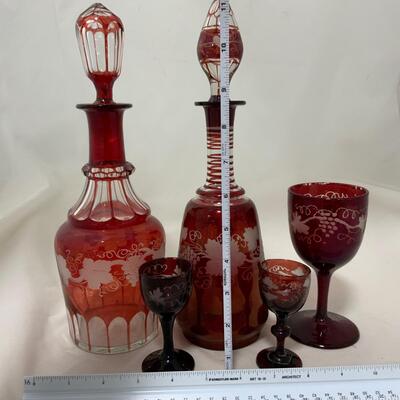 .169. Large Set of Bohemian Glass | c. 1860
