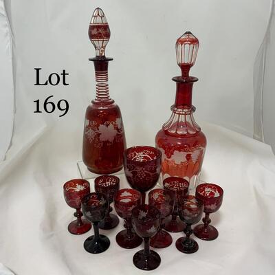 .169. Large Set of Bohemian Glass | c. 1860