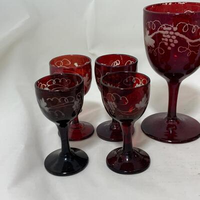 .169. Large Set of Bohemian Glass | c. 1860