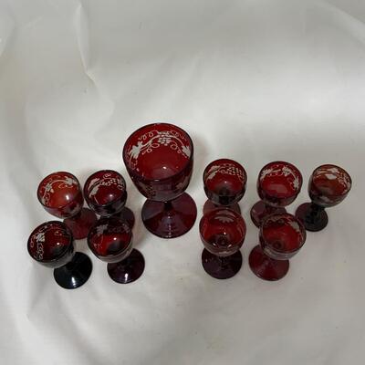 .169. Large Set of Bohemian Glass | c. 1860