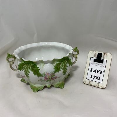 .170. Rare Find | Porcelain Double-Handled Ferner | c. 1890