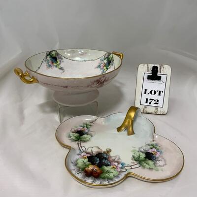 .172. Hand Painted Compote | Nappy | c. 1910