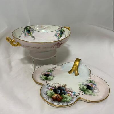 .172. Hand Painted Compote | Nappy | c. 1910