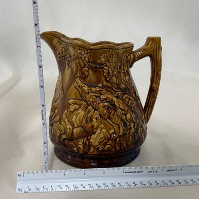 .174. Bennington Stoneware | Hunting Theme | c. 1860