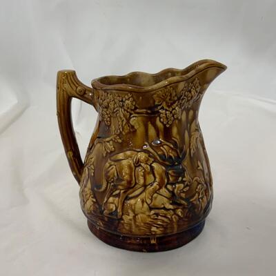 .174. Bennington Stoneware | Hunting Theme | c. 1860