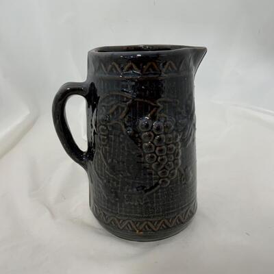.177. Glazed Pitcher with Grapes | c. 1880