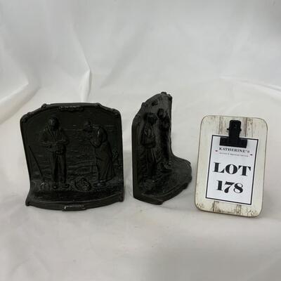 .178. Bronze Book Ends | c. 1880
