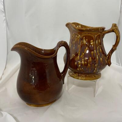 .179. Bennington Stoneware Pitchers | c. 1860