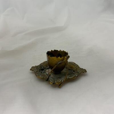 .185. Brass Egg Toothpick | Hand Painted | c. 1870