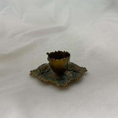 .185. Brass Egg Toothpick | Hand Painted | c. 1870