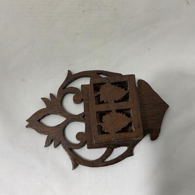 .189. Carved Wood Match Safe | c. 1890