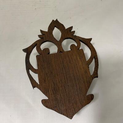 .189. Carved Wood Match Safe | c. 1890