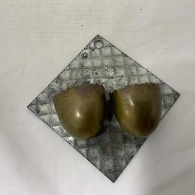 .190. Brass Egg Match Safe | c 1880