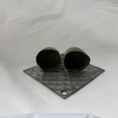 .190. Brass Egg Match Safe | c 1880