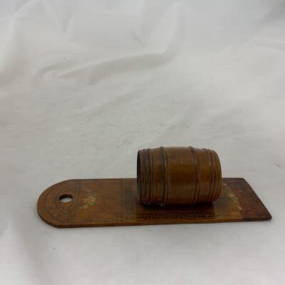 .191. Wooden Wall Mounted Match Safe | c. 1900