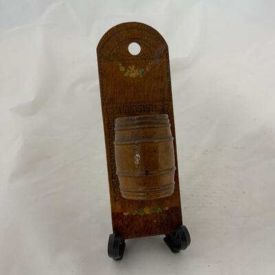 .191. Wooden Wall Mounted Match Safe | c. 1900
